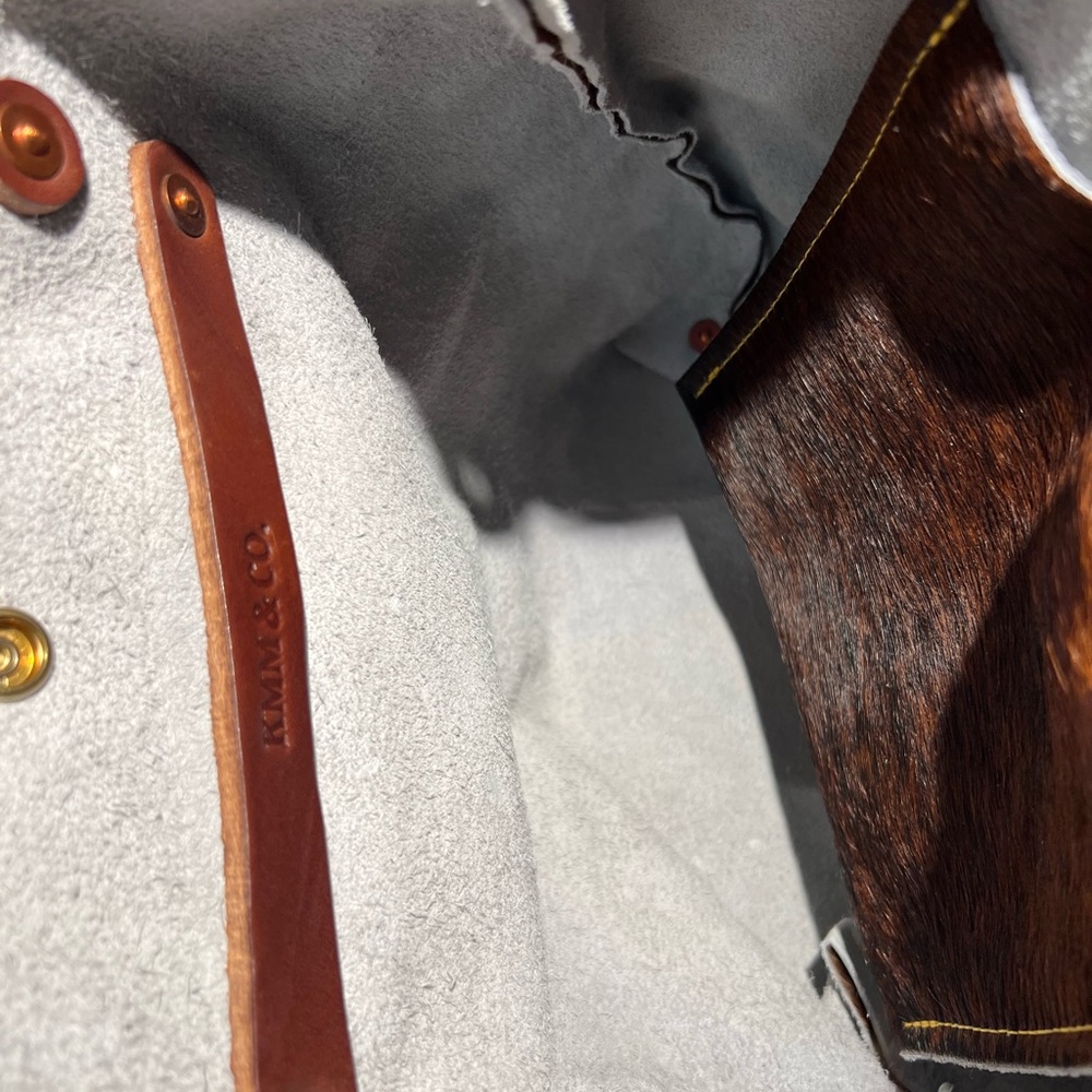 ❌ SOLD ❌ KMM & Co HOH (hair on hide) mini tote crossbody and strap, new - Picture 5 of 5